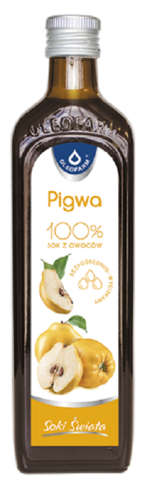 Oleofarm World's Juices 100% Pure Quince Fruit Juice 490ml