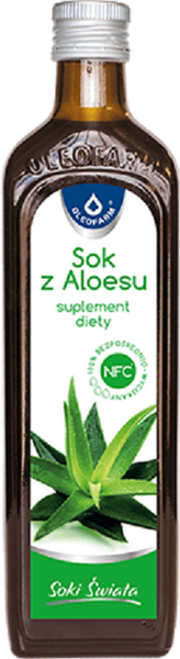 Oleofarm World's Juices Aloe Vera Juice for Immunity and Digestion 500ml