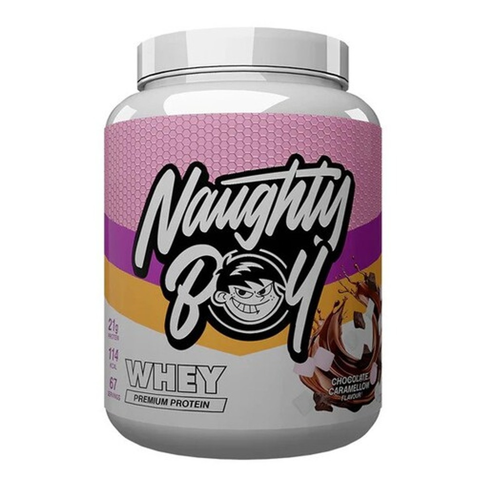 Naughty Boy Advanced Whey Protein Supplement for Muscle Growth Chocolate Caramellow 2010g
