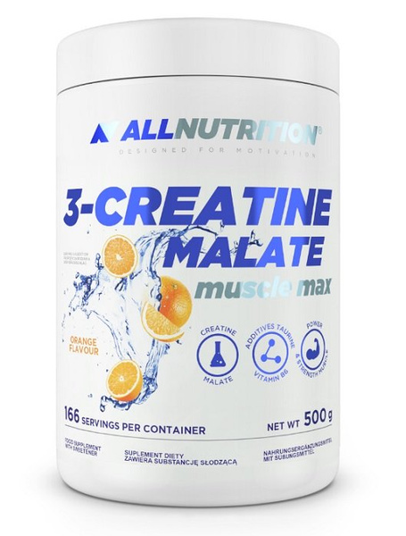 Allnutrition 3-Creatine Malate Creatine Malate Powder Orange For Strength and Endurance 500g