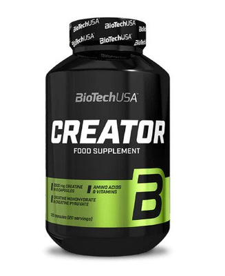 BioTechUSA Creator Caffeine-Free Creatine Complex for Strength 120 Capsules