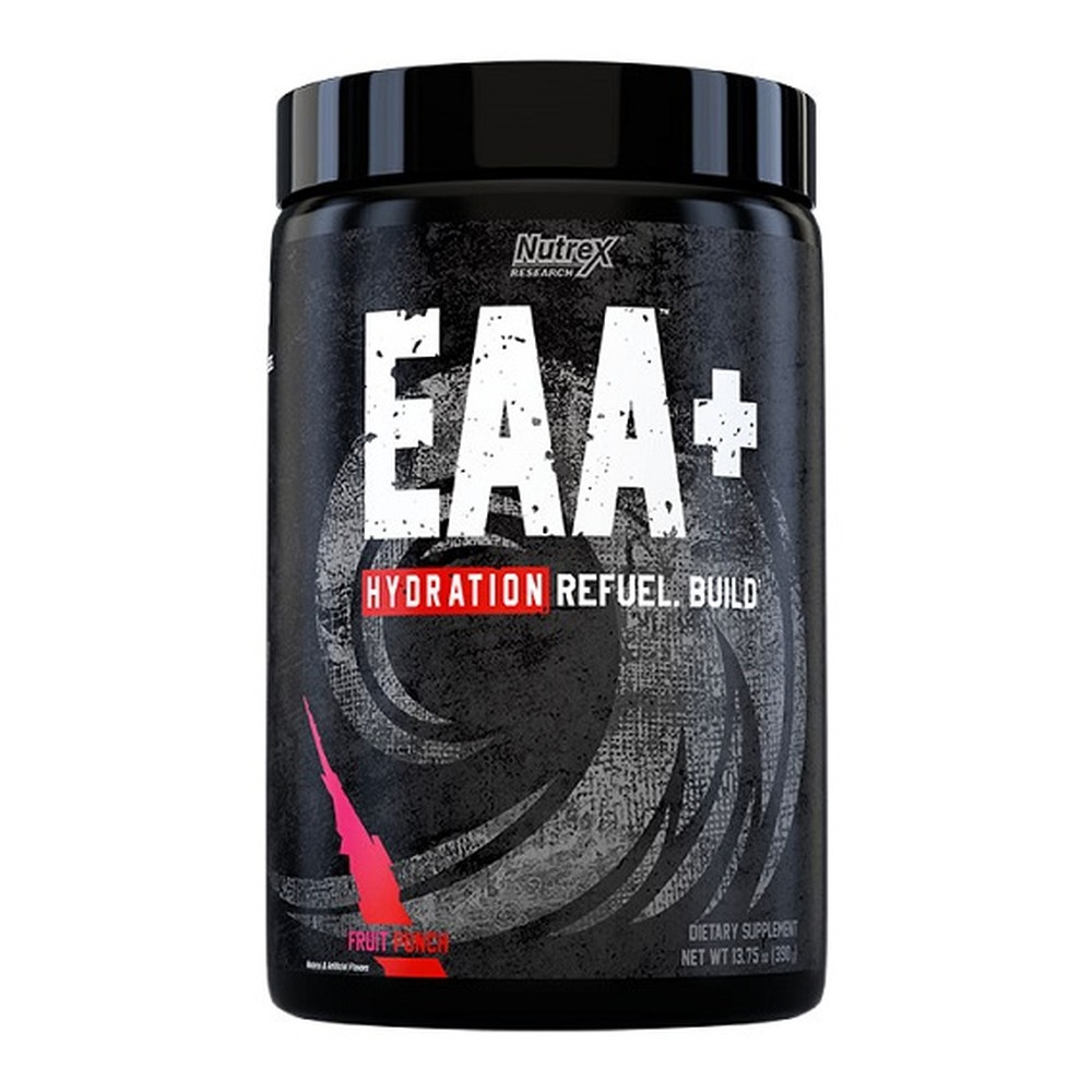 Nutrex EAA + Hydration Powder with Electrolytes for Muscle Repair and Hydration Fruit Punch 390g