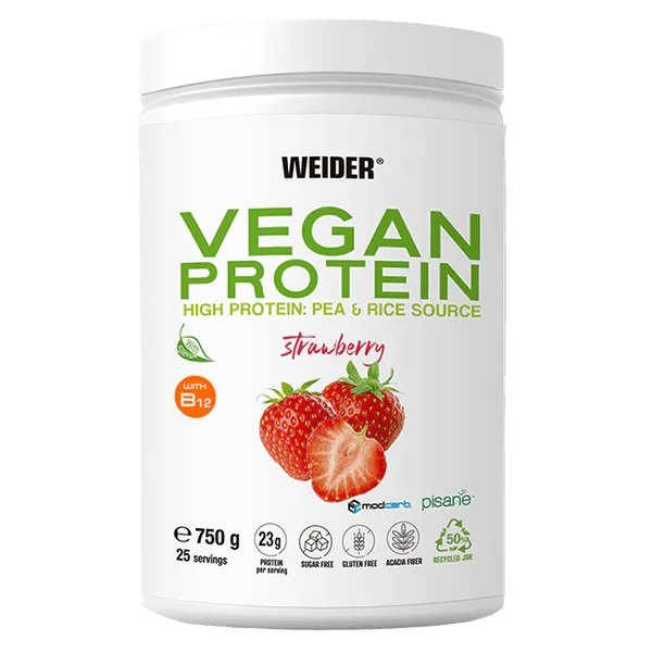 Weider Vegan Protein, Strawberry - 750g