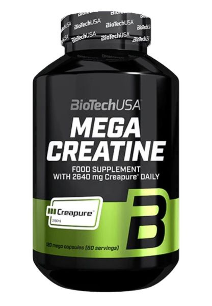 BioTechUSA Mega Creatine in Capsules for Athletes 120 Mega Caps