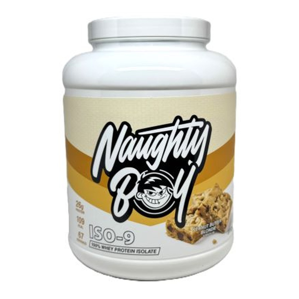 Naughty Boy Iso-9 Peanut Butter Blondie 100% Whey Protein Isolate For Muscle Growth and Recovery 2010g