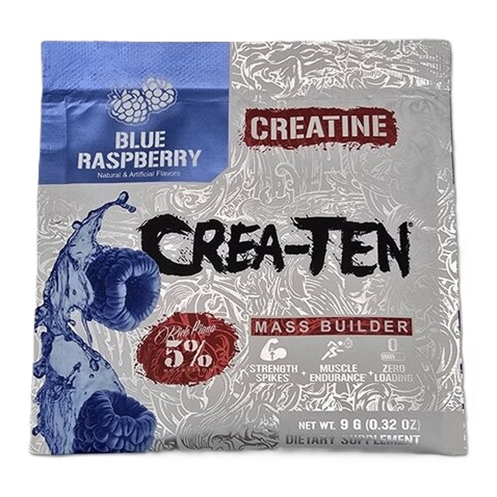 5% Nutrition Crea-TEN Legendary Series Creatine Powder Blue Raspberry 9g