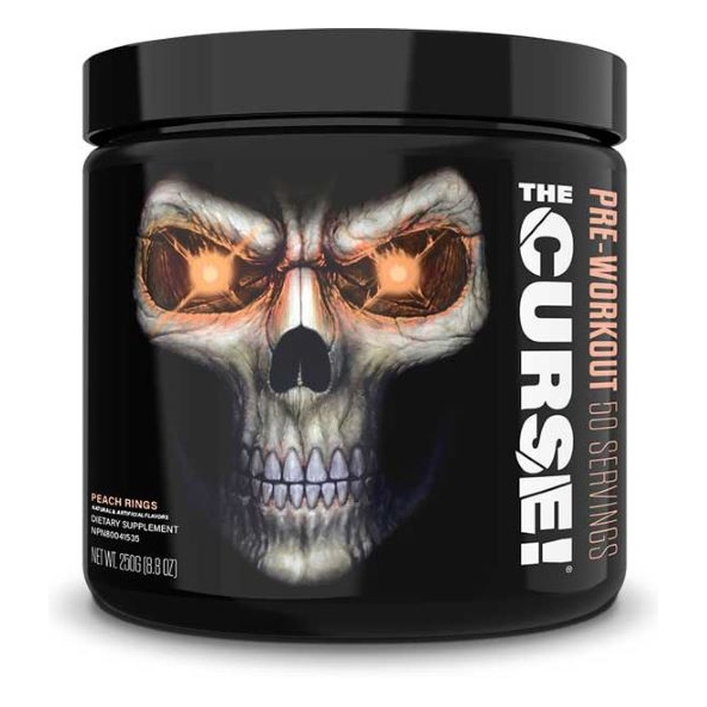 JNX Sports The Curse! Pre-Workout Powder in Peach Rings Flavor For Energy and Focus 250g