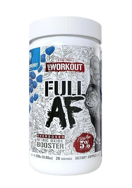 5% Nutrition Full AF Blue Raspberry Pre Workout Powder for Muscle Pump 370g