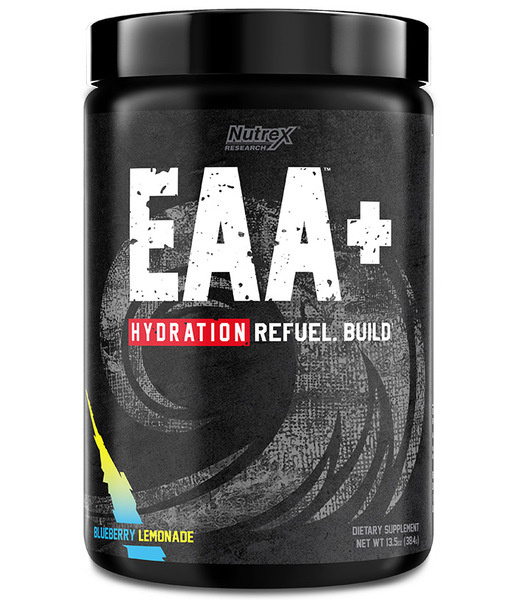 Nutrex EAA + Hydration EAA Amino Acids with Electrolytes for Muscle Recovery and Hydration Blueberry Lemonade 390g