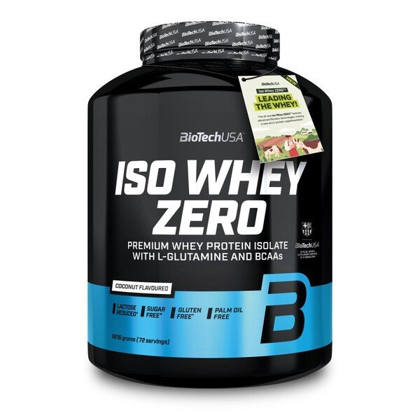 BioTechUSA Iso Whey Zero Coconut Whey Protein Isolate 1816g