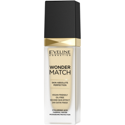 Eveline Wonder Match Luxurious Foundation Adapting to Skin Tone 01 Ivory 30ml