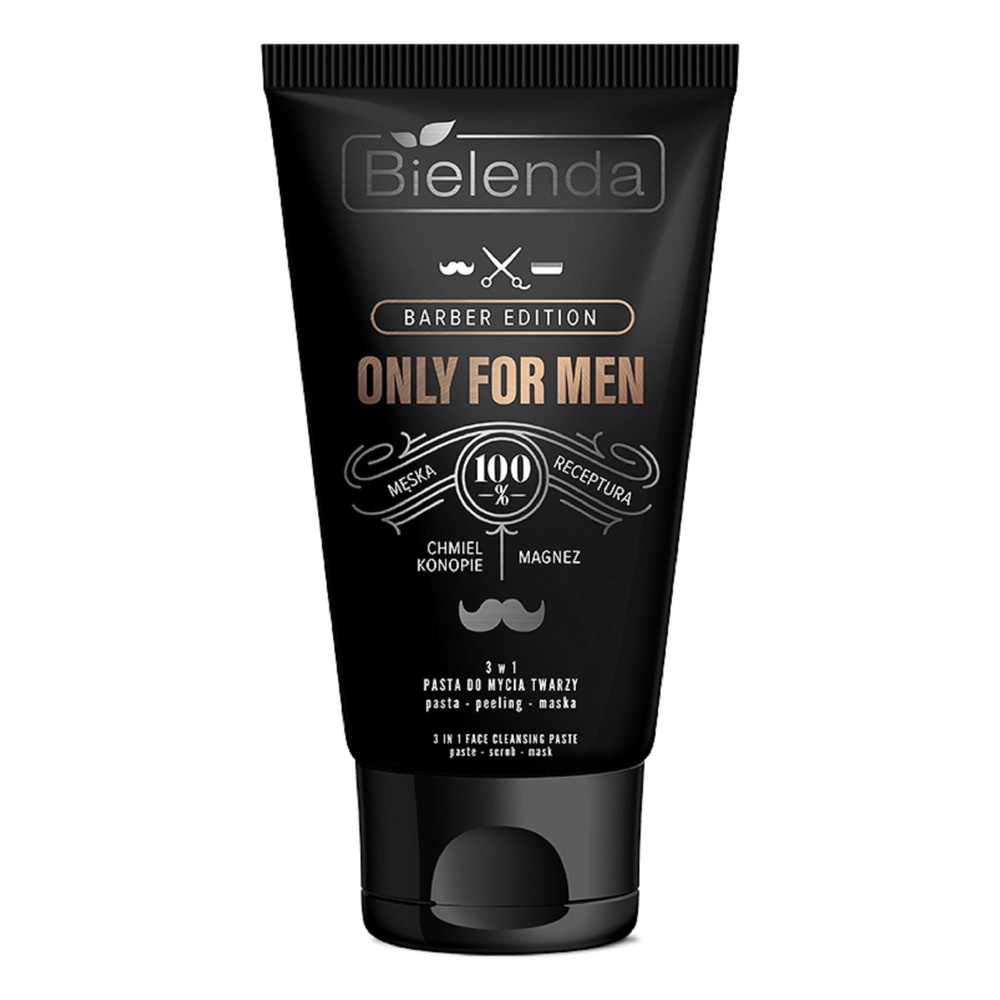 Bielenda Only for Men Barber Edition Face Cleansing Paste Peeling Mask 3in1 150g