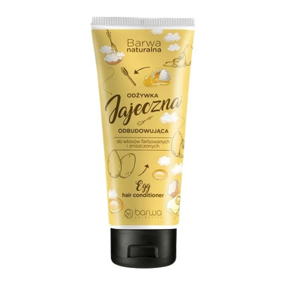 Barwa Natural Regenerating Egg Conditioner for Colored and Damaged Hair 200ml