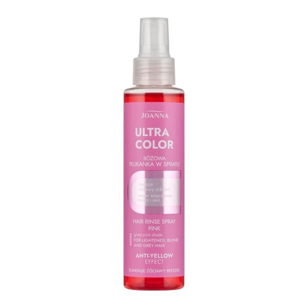 Joanna Hair Rinse Spray Pink Eliminating Yellow Hair Tone Nourishing Care 150ml