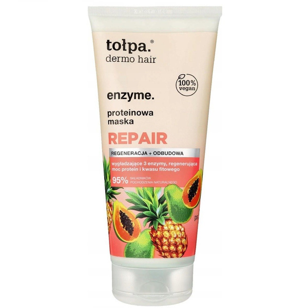 Tolpa Dermo Hair Enzyme Repair Protein Mask for Damaged & Color-Treated Hair 200ml
