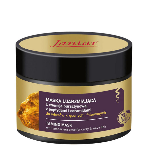 Jantar Taming Mask with Amber Essence Peptides Ceramides and Macadamia Oil for Curly Hair 200ml