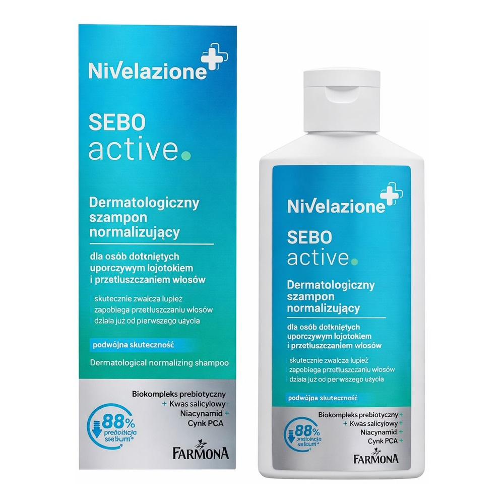 Nivelazione Sebo Active Dermatological Normalizing Shampoo for People with Persistent Seborrhea and Oily Hair 100ml