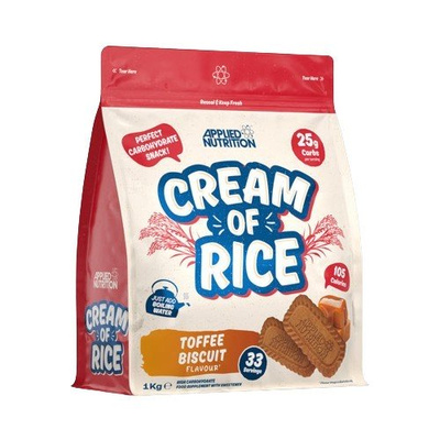 Applied Nutrition Cream of Rice Toffee Biscuit Carbohydrate Supplement for Energy 1000g