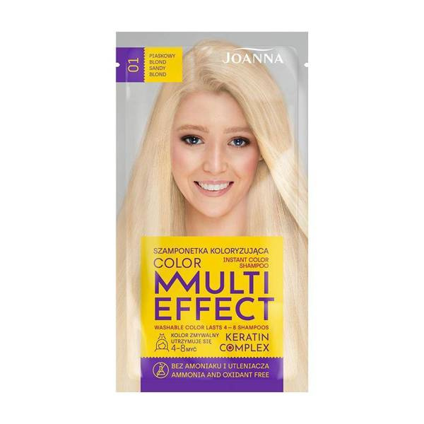 Joanna Multi Effect Coloring Shampoo 01 Sand Blond 35g