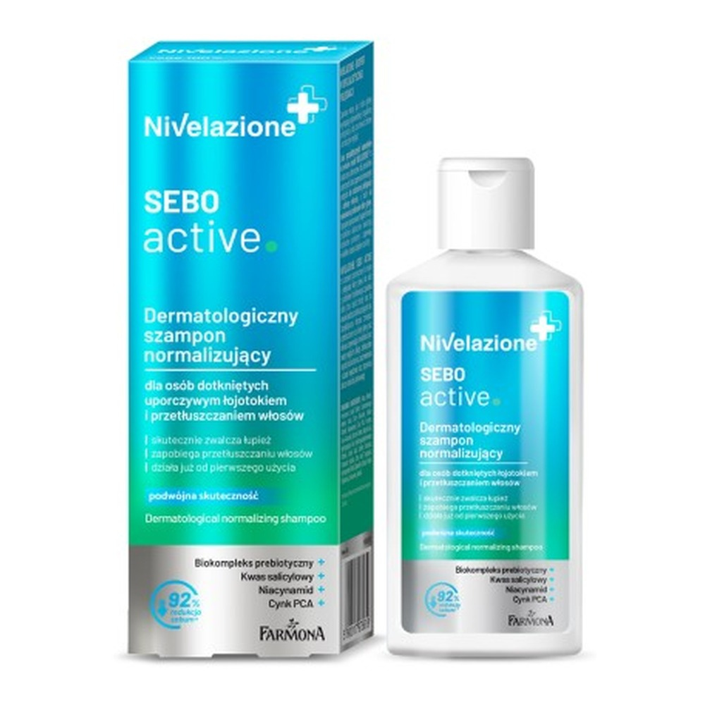 Nivelazione Sebo Active Dermatological Normalizing Shampoo for People with Persistent Seborrhea and Oily Hair 100ml