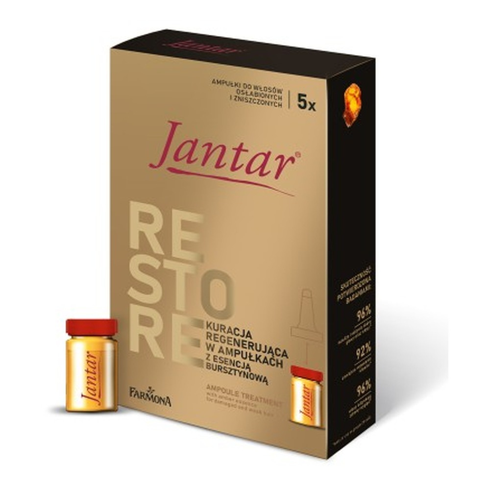 Jantar Treatment in Ampoules with Amber for Damaged Hair 5x5ml