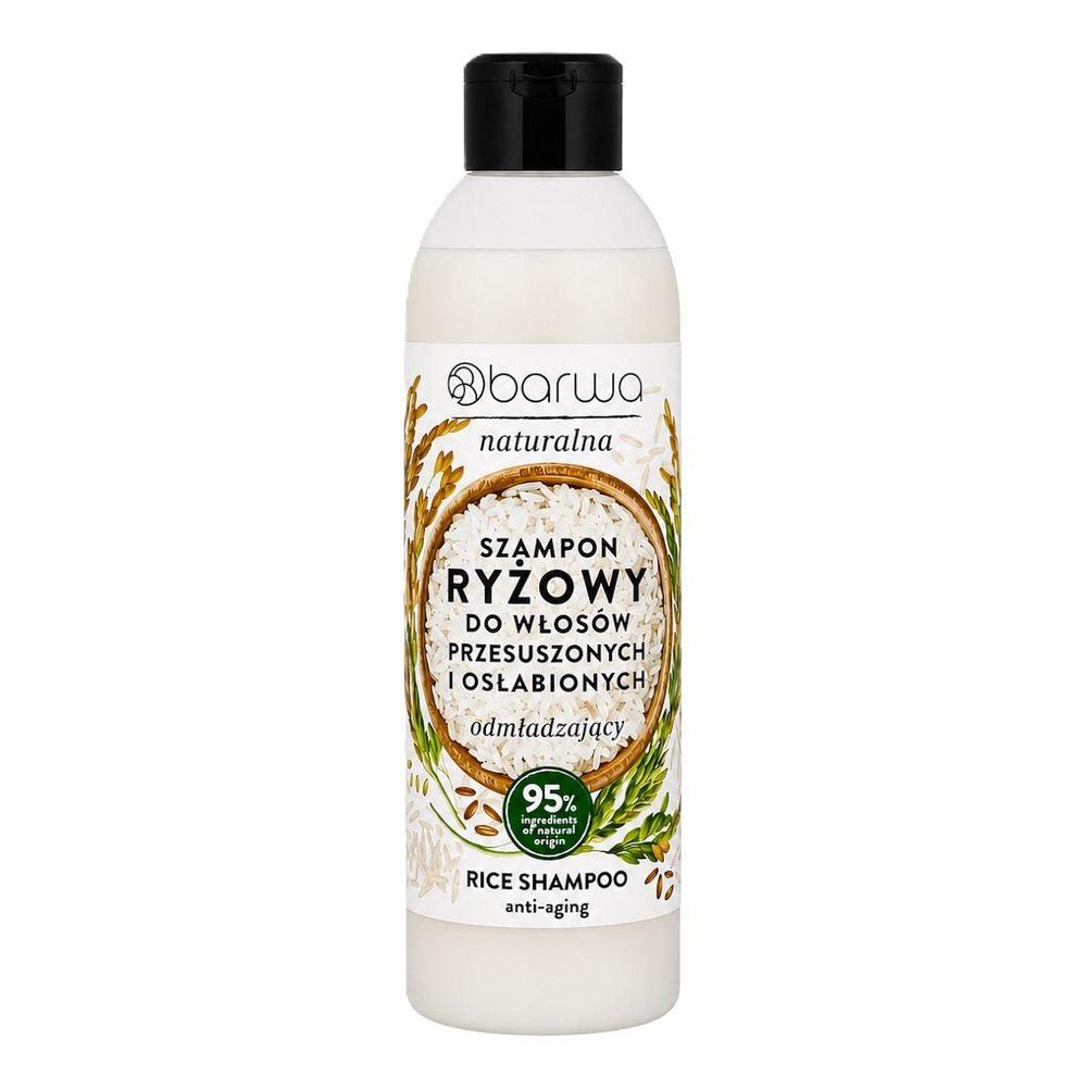 Barwa Natural Rejuvenating Rice Shampoo for Dry and Weakened Hair 300ml