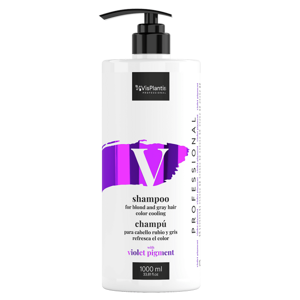 Vis Plantis Professional Color Cooling Shampoo for Blonde and Gray Hair 1000ml Best Before 27.01.26