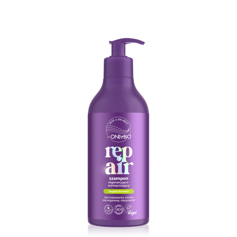 OnlyBio Hair in Balance Repair Regenerating Strengthening Shampoo Jasmine and Tuberose 400ml