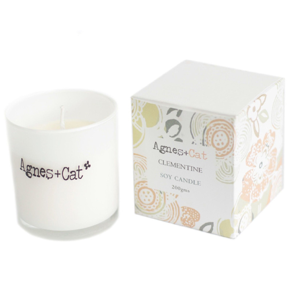 Agnes + Cat Votive Candle - Clementine