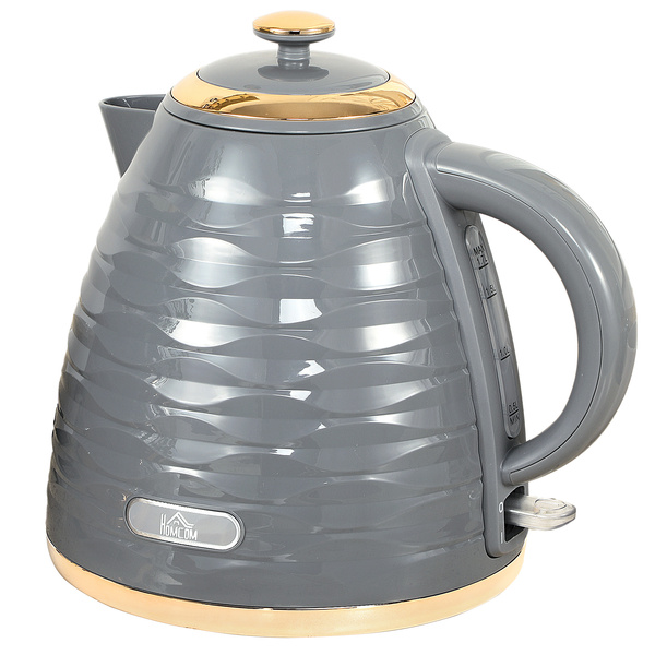 HOMCOM 3kW Rapid Boil Honeycomb Kettle - Grey