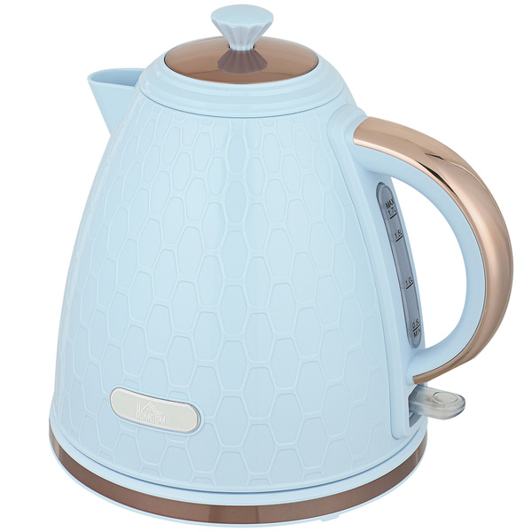 HOMCOM 3kW Rapid Boil Honeycomb Kettle - Light Blue