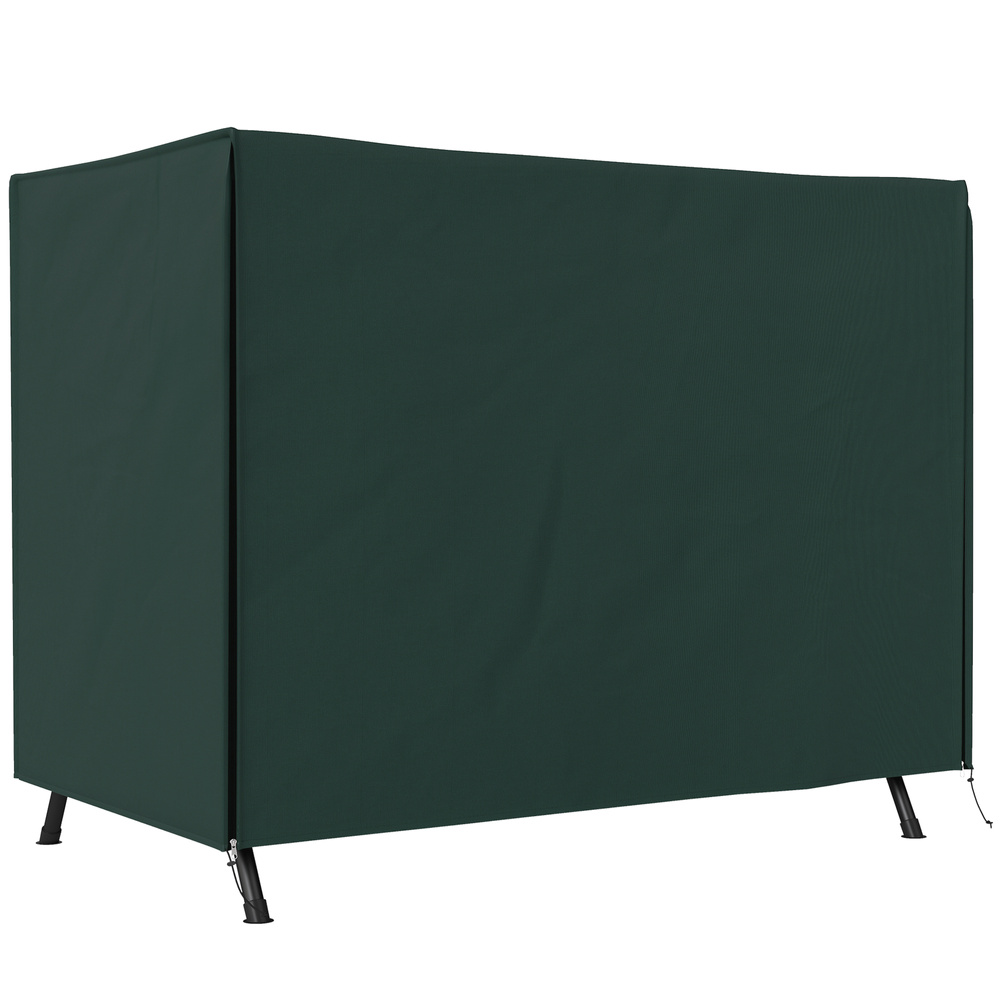 Outsunny 205 x 124cm Three-Seater Swing Chair Protective Cover Deep Green