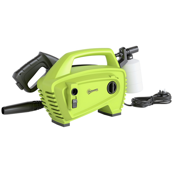 Outsunny 1600W 130-Bar Pressure Washer - Green