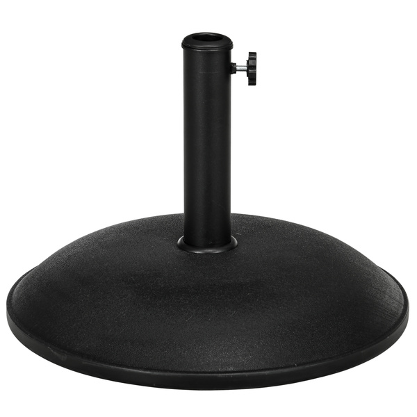 Outsunny Heavy Duty Cement Parasol Base 20kg Round Patio Umbrella Stand Garden Outdoor Shade Holder for Dia. 35mm/38mm/48mm Poles