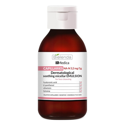 Bielenda Capillaries Dermatological Anti Redness Cleansing Micellar Liquid 250ml