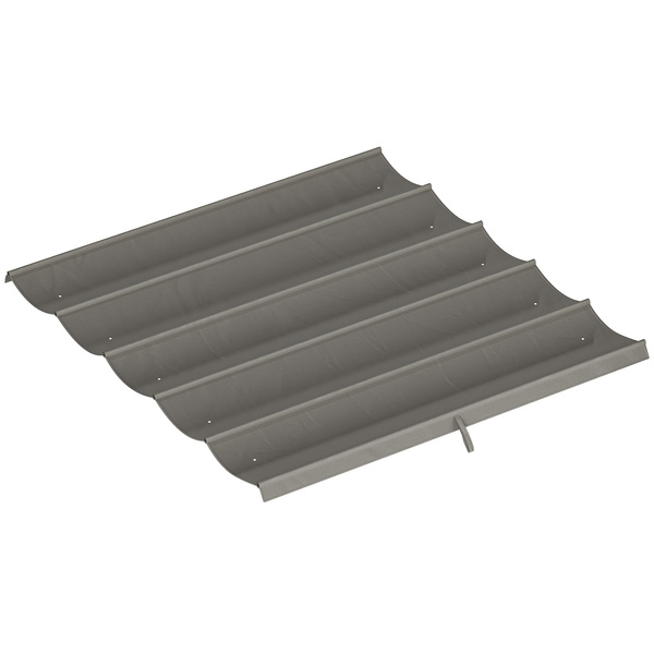 Outsunny Retractable Pergola Cover, 2.55 x 2.5 m Replacement Canopy Fabric for 3 x 3 m Frame, Roof Top Only, Light Grey
