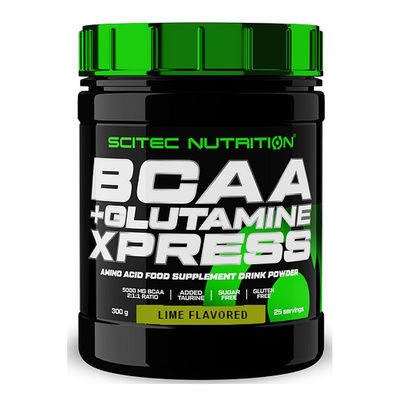 SciTec BCAA + Glutamine XPress, Lime - 300g