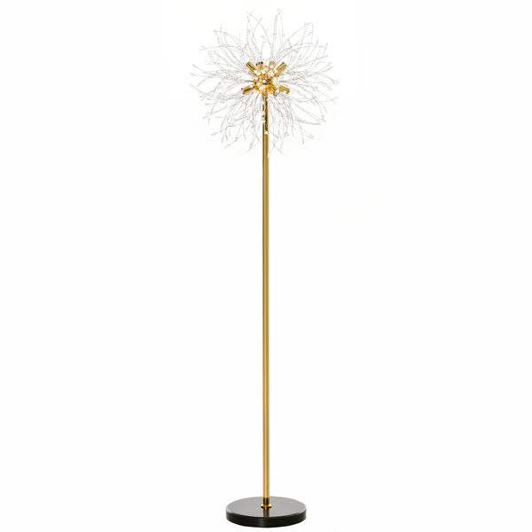 HOMCOM 160cm Dandelion-Crystallite Floor Lamp, with Foot Switch