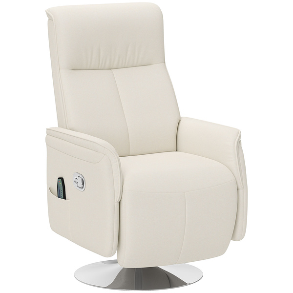 HOMCOM 10-Point Massage Recliner Armchair - Cream