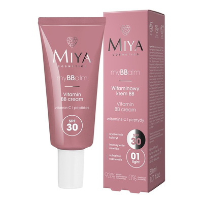 Miya myBBalm Vitamin BB Face Cream with SPF30 No. 01 Light 30ml