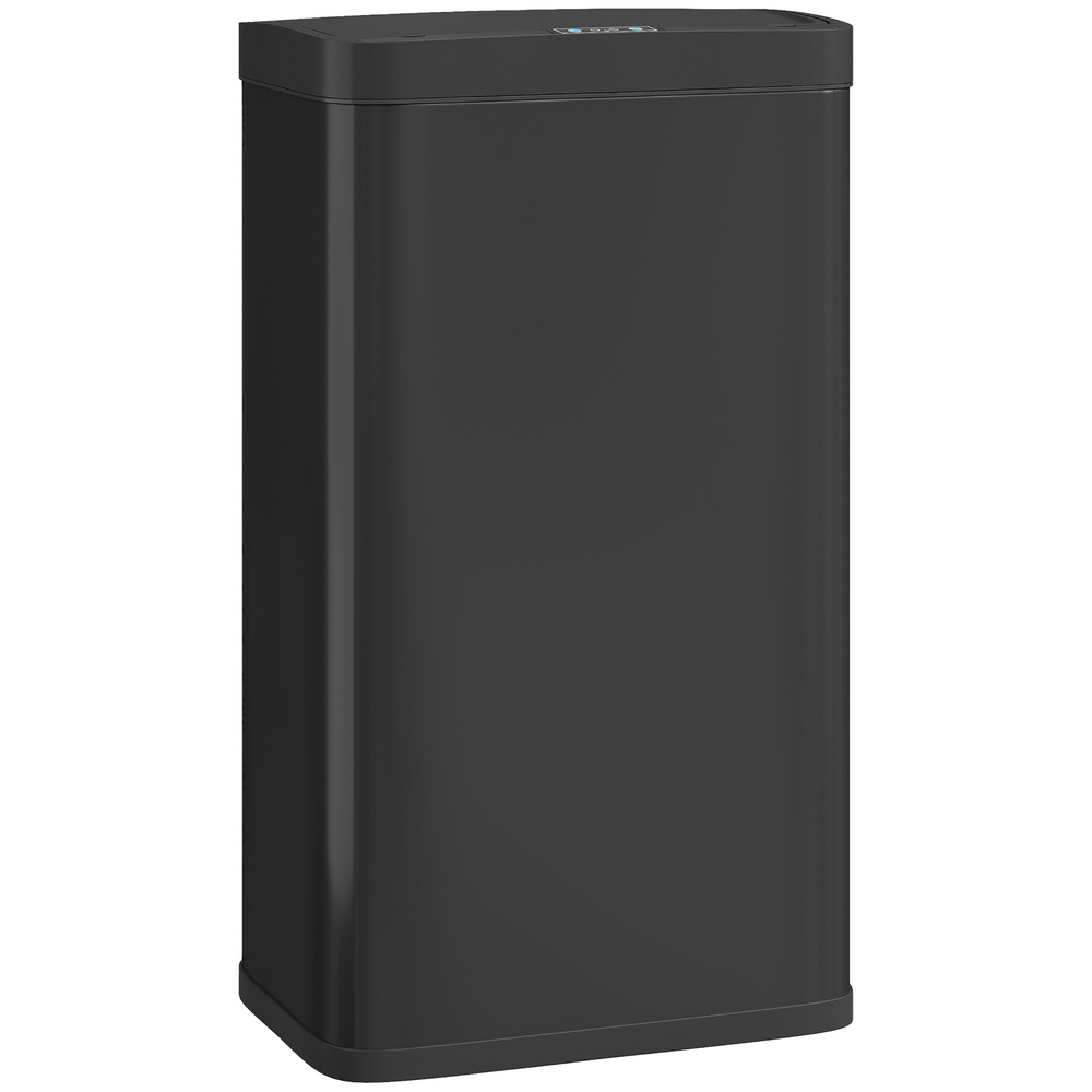 HOMCOM 45L Kitchen Sensor Bin - Black
