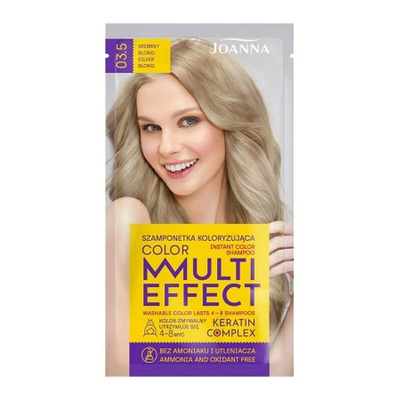Joanna Multi Effect Color Coloring Shampoo 03.5 Silver Blonde 35g