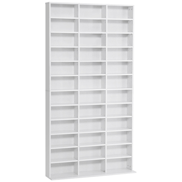 HOMCOM 33 Adjustable Compartment Storage Unit - White