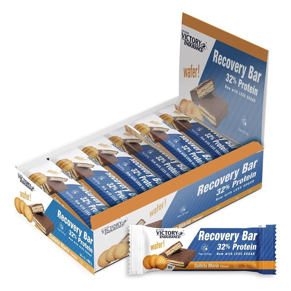 Weider Joe Weider Victory Endurance Recovery Bar, Galleta Maria - 12 x 50g