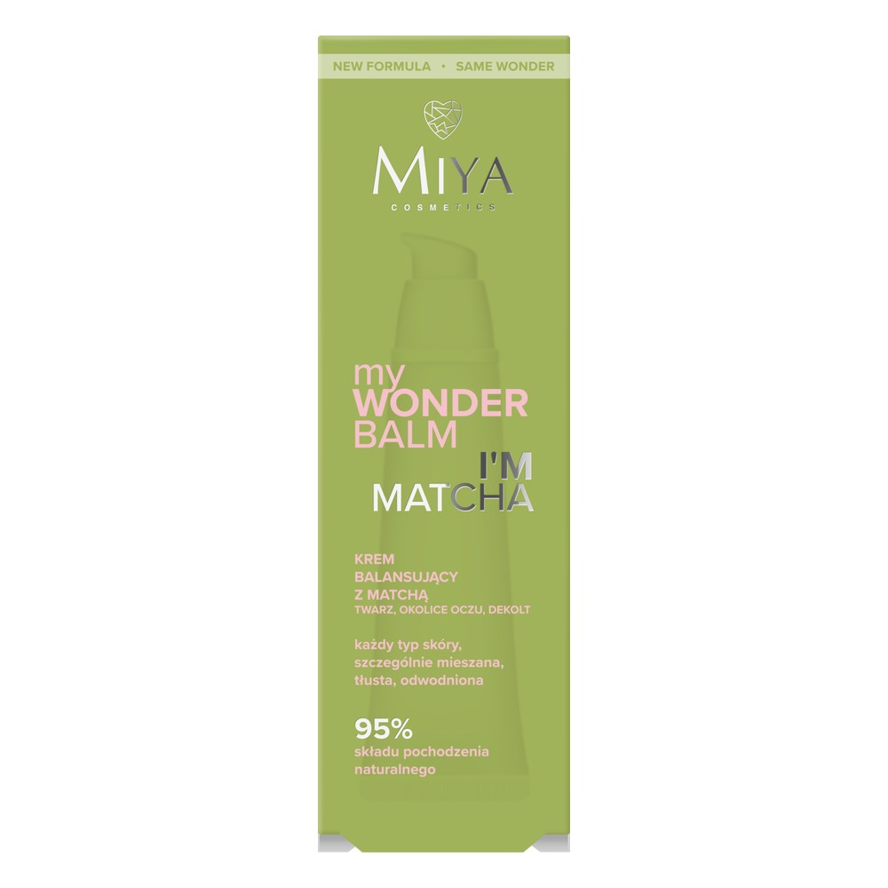 Miya myWONDERBALM I'm matcha, Balancing cream with matcha, 75ml