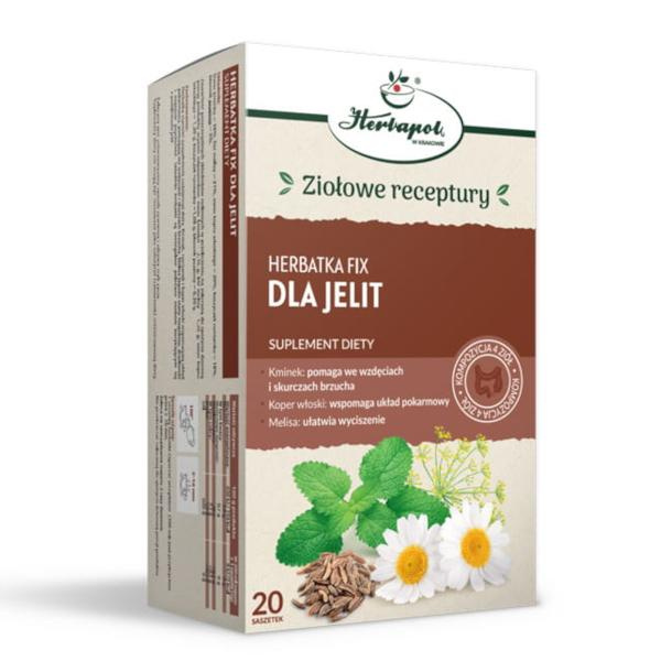 Herbapol Tea Fix for Intestines and Digestion Support with Chamomile and Cumin 20x2g