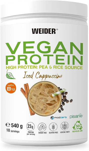 Weider Vegan Protein, Iced Cappuccino - 540g