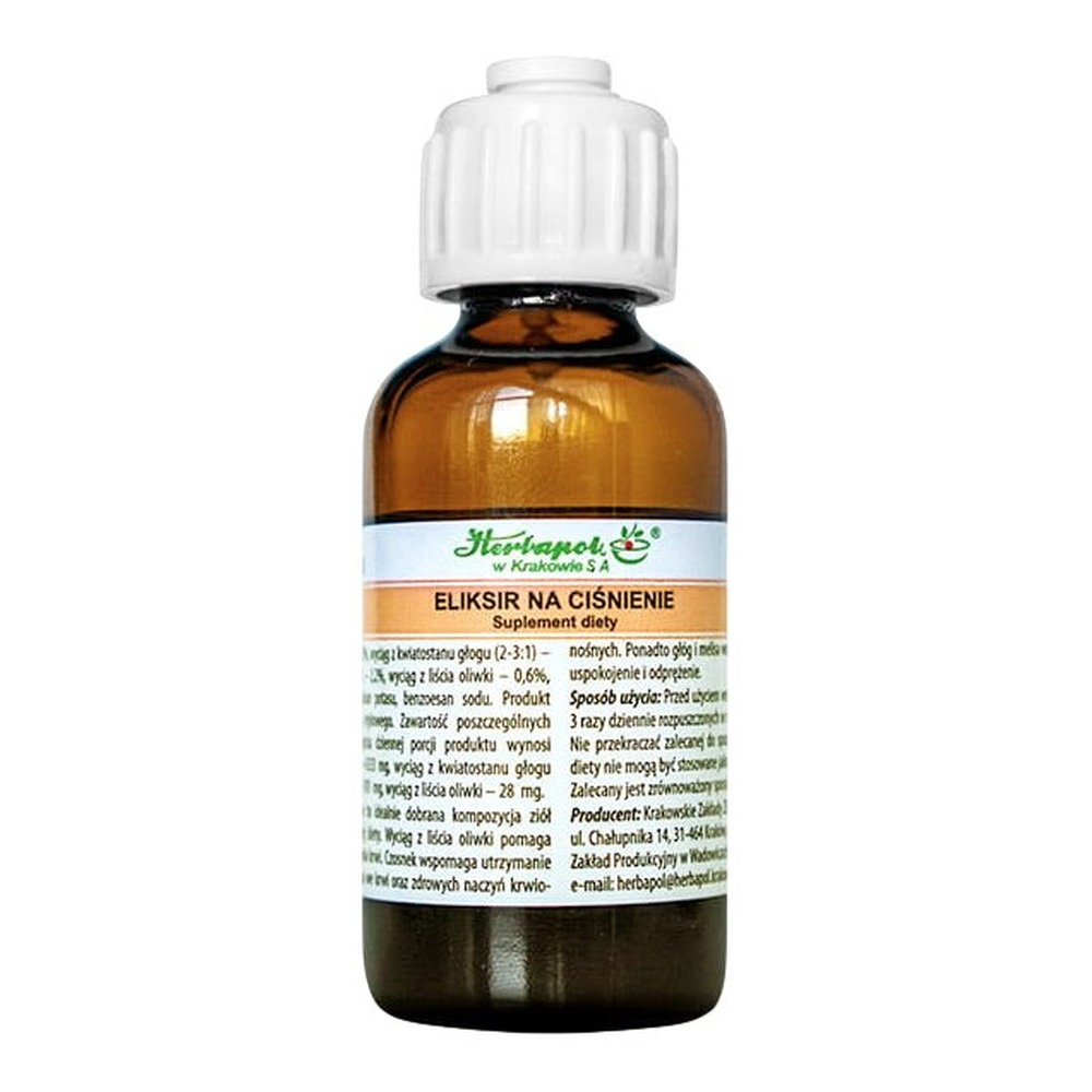 Herbapol Elixir for Blood Pressure with Olive Leaf Extract and Garlic 35ml
