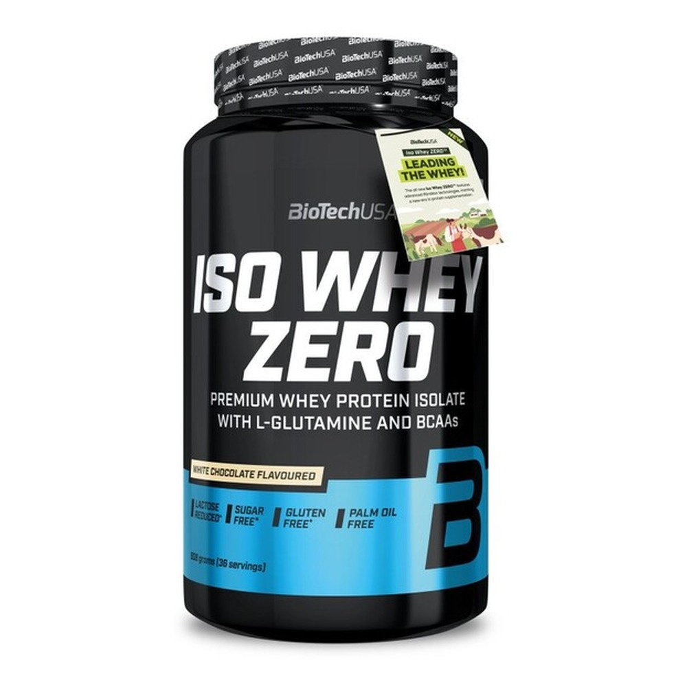 BioTechUSA Iso Whey Zero Whey Protein Isolate White Chocolate For Muscle Mass Building 908g