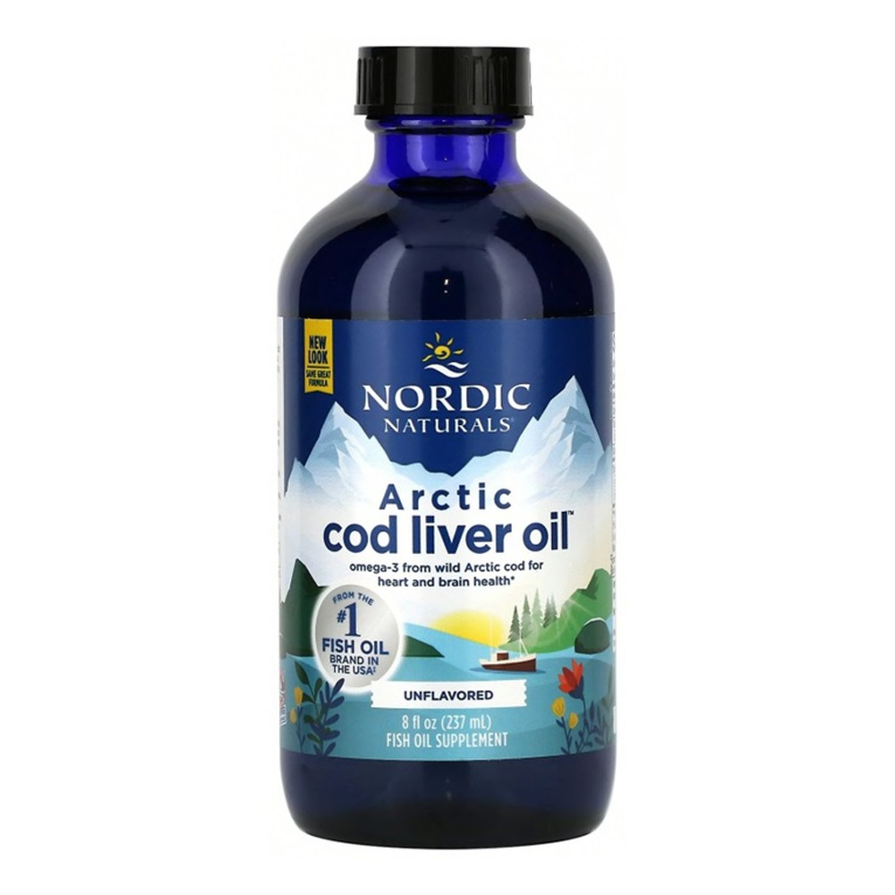 Nordic Naturals Arctic Cod Liver Oil Heart Brain and Immune System Health Unflavored 237ml